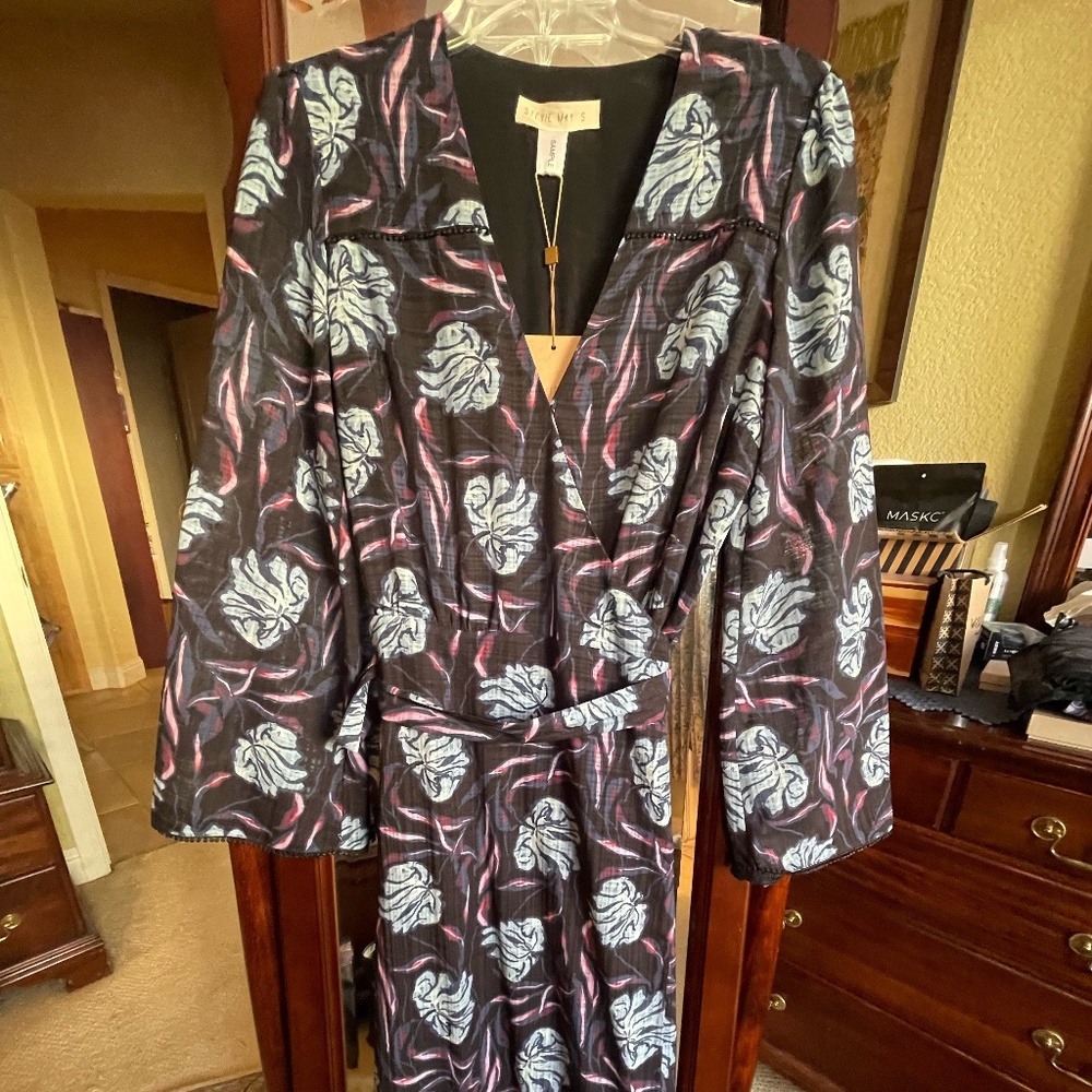 Stevie May midi wrap dress, small